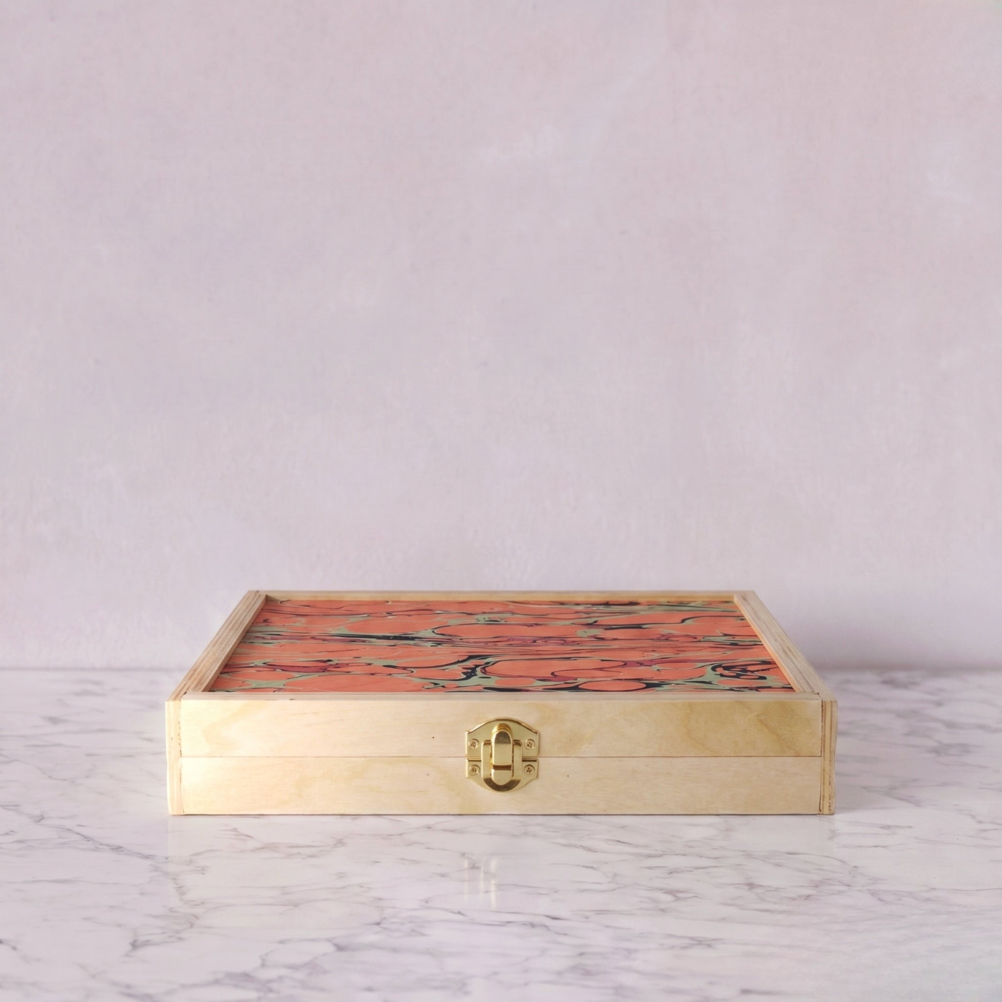 Travel Backgammon Set, Salmon Swirl