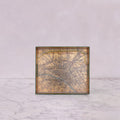 Summerill and Bishop Gold Leaf Lacquered 'Paris Map' Tray