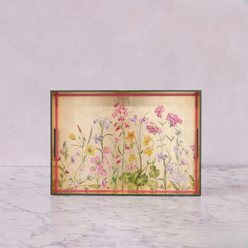 Summerill and Bishop Gold Leaf Lacquered 'Our June' Tray