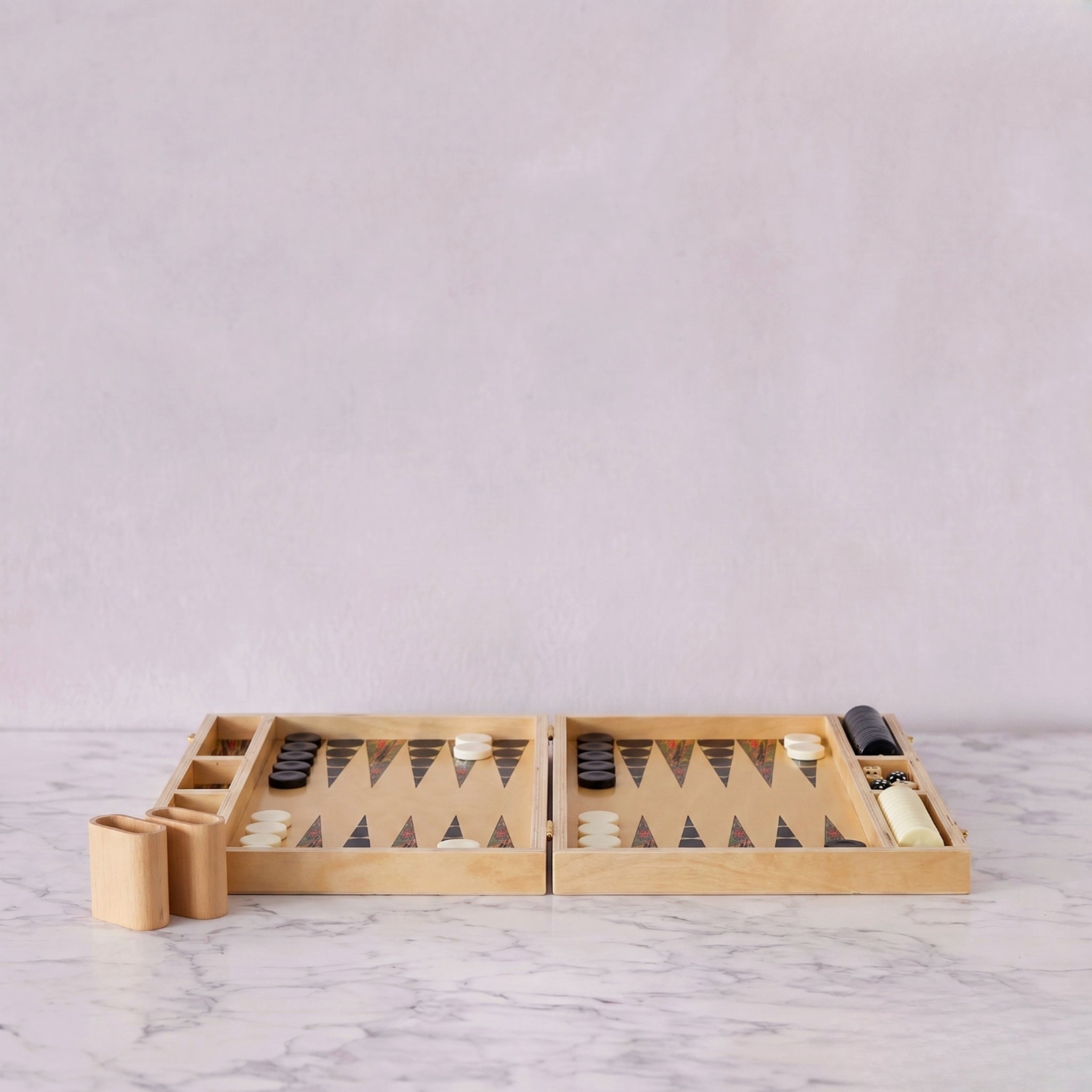Backgammon Set, Sage Swirl