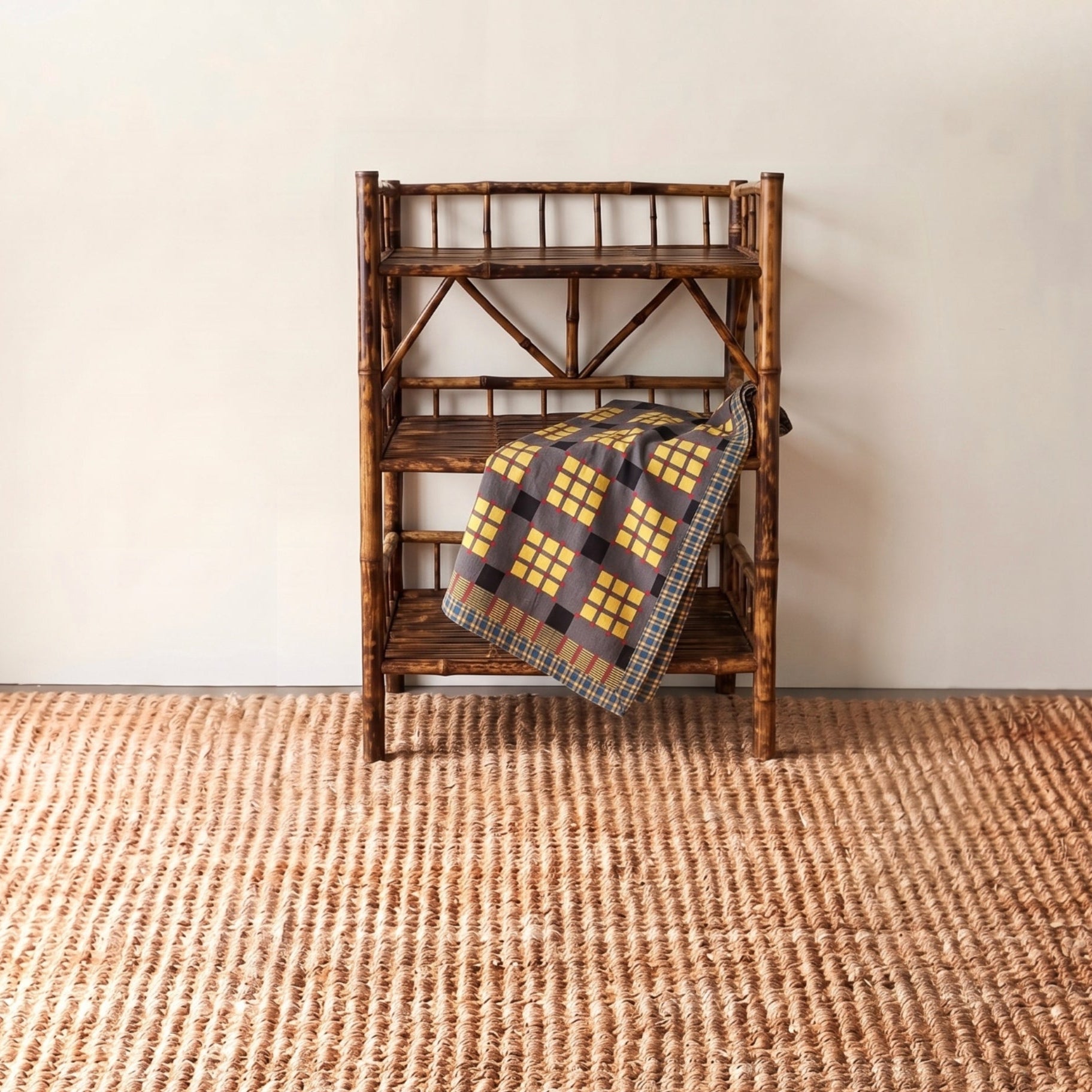Vintage Chinese Export Bamboo Étagère