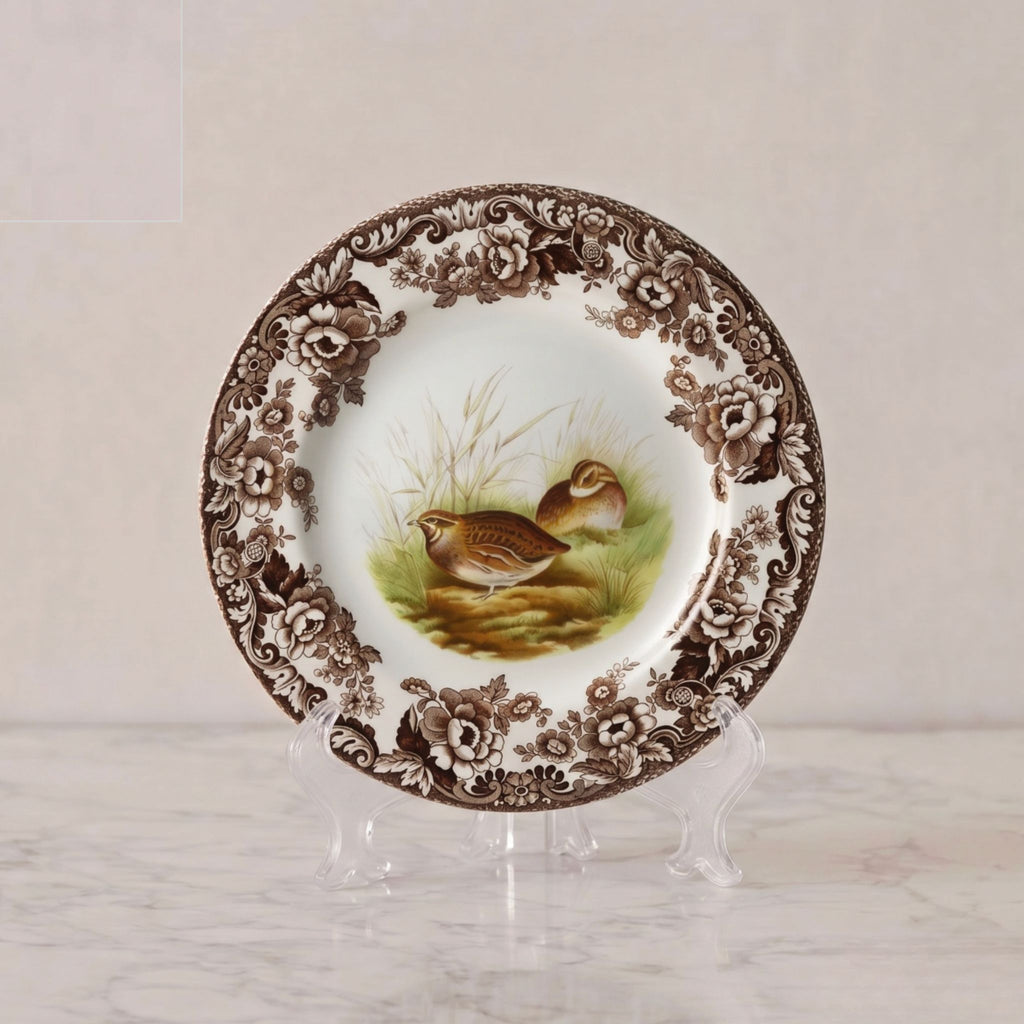 Spode Woodland Plate, Quail