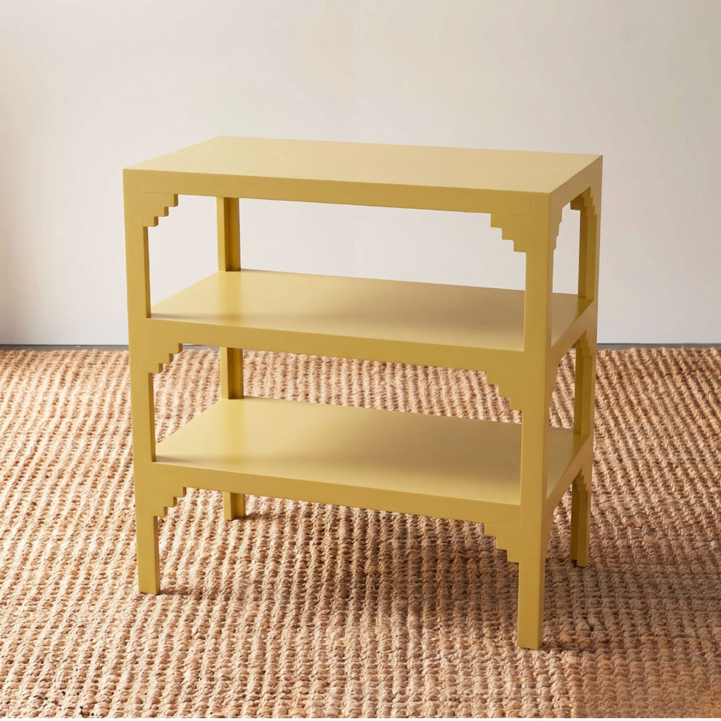 Three-Tiered Tangier Side Table, Custom Color