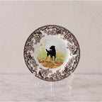Spode Woodland Plate, Black Lab