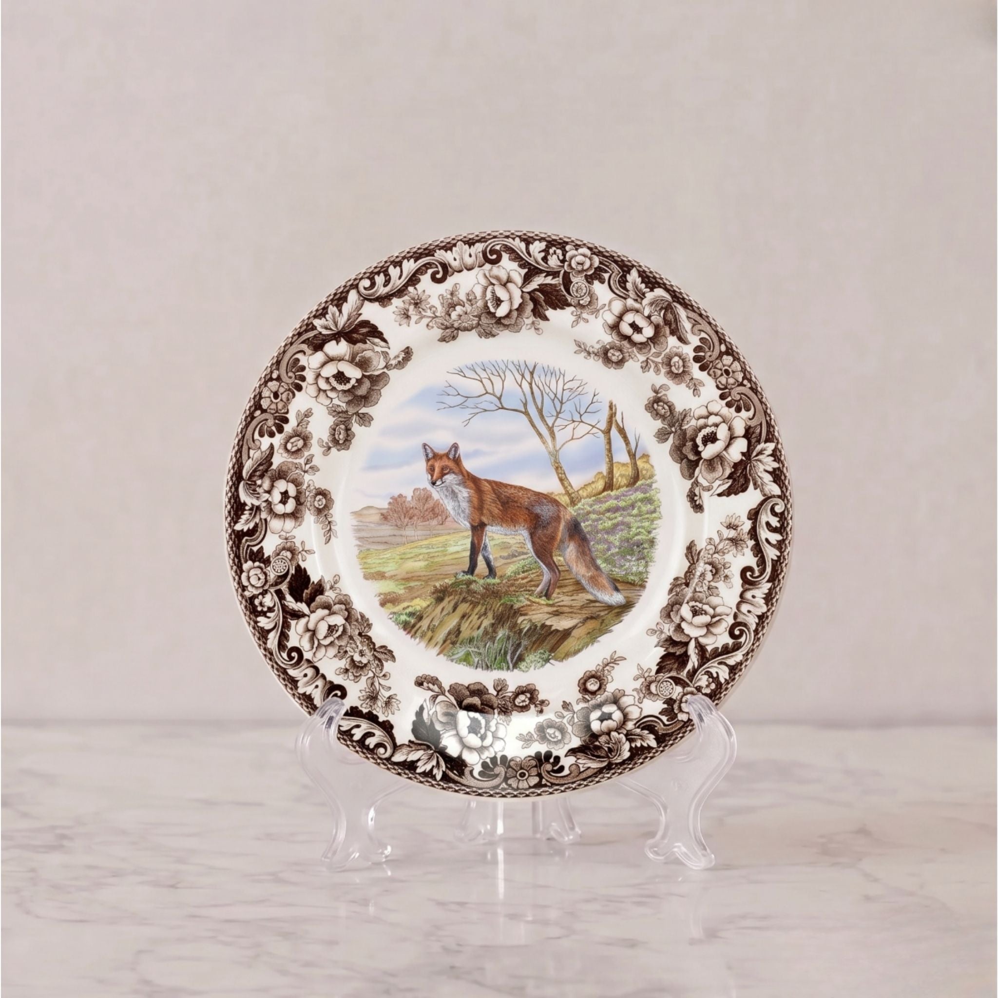 Spode Woodland Plate, Red Fox