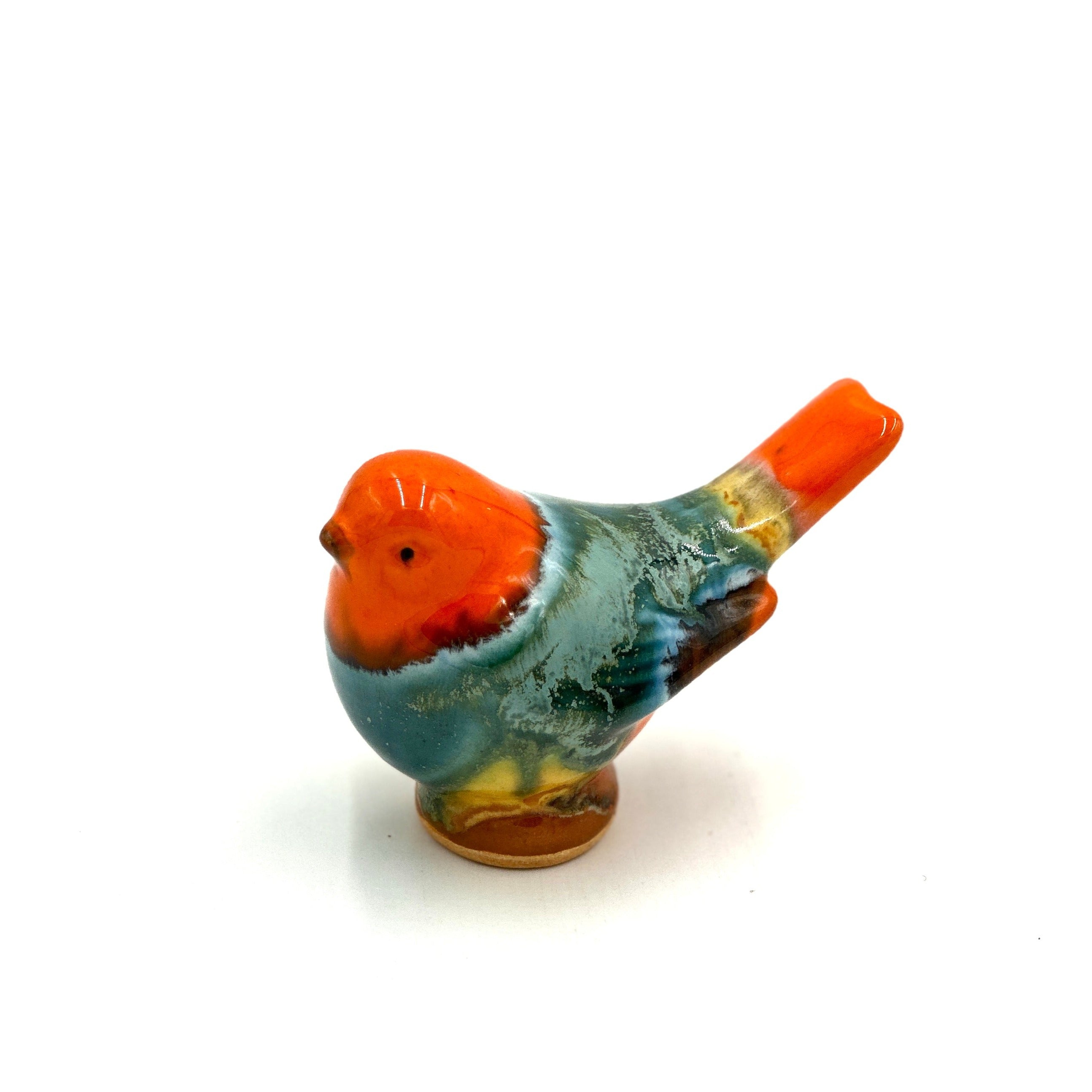 Medium Songbird, Orange & Green