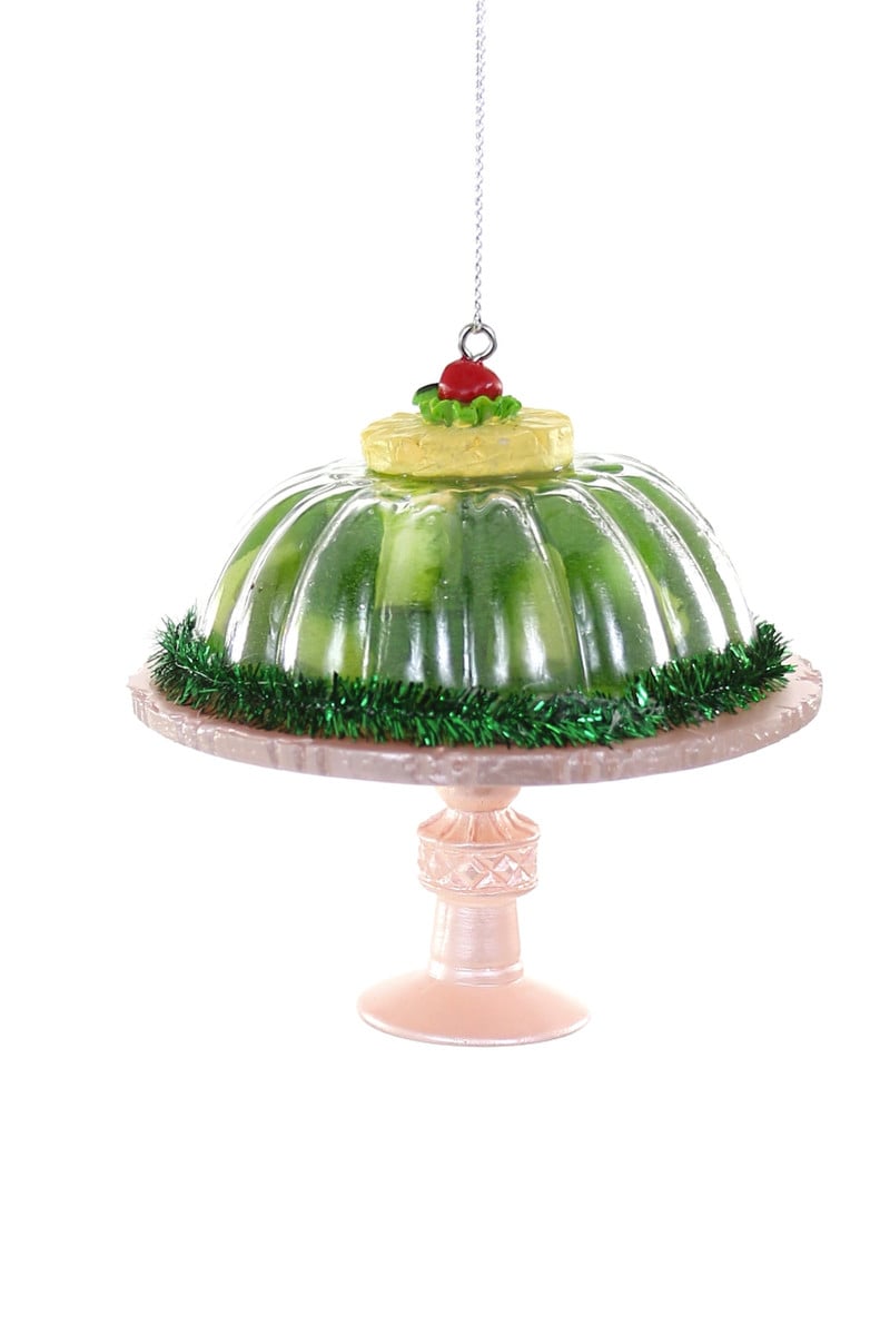 Green Jello Glass Ornament