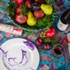 Mahjong Tablecloth in Schuyler Samperton Caledonia, Imperial