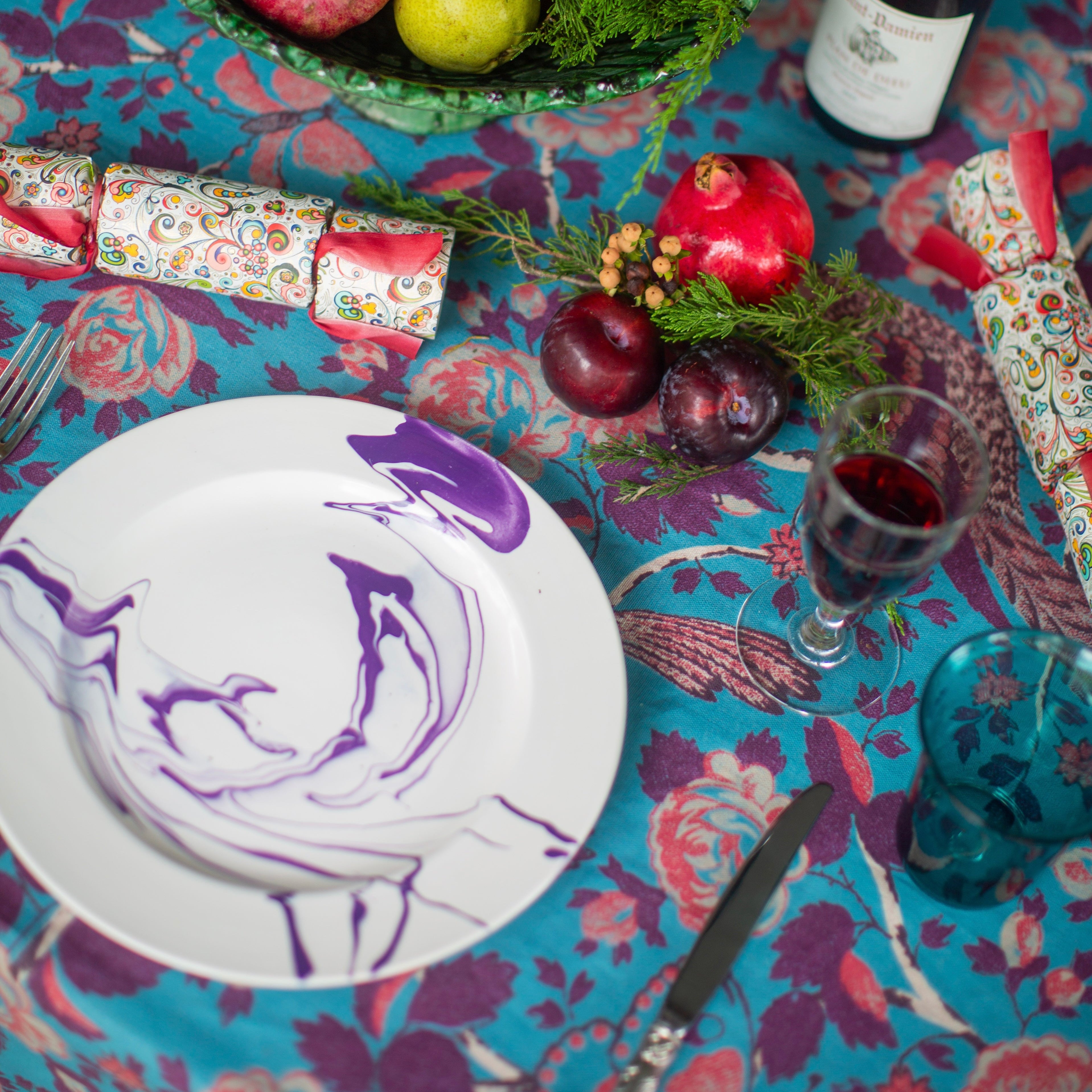 Christopher Spitzmiller Marble Dinner Plate, Lilac