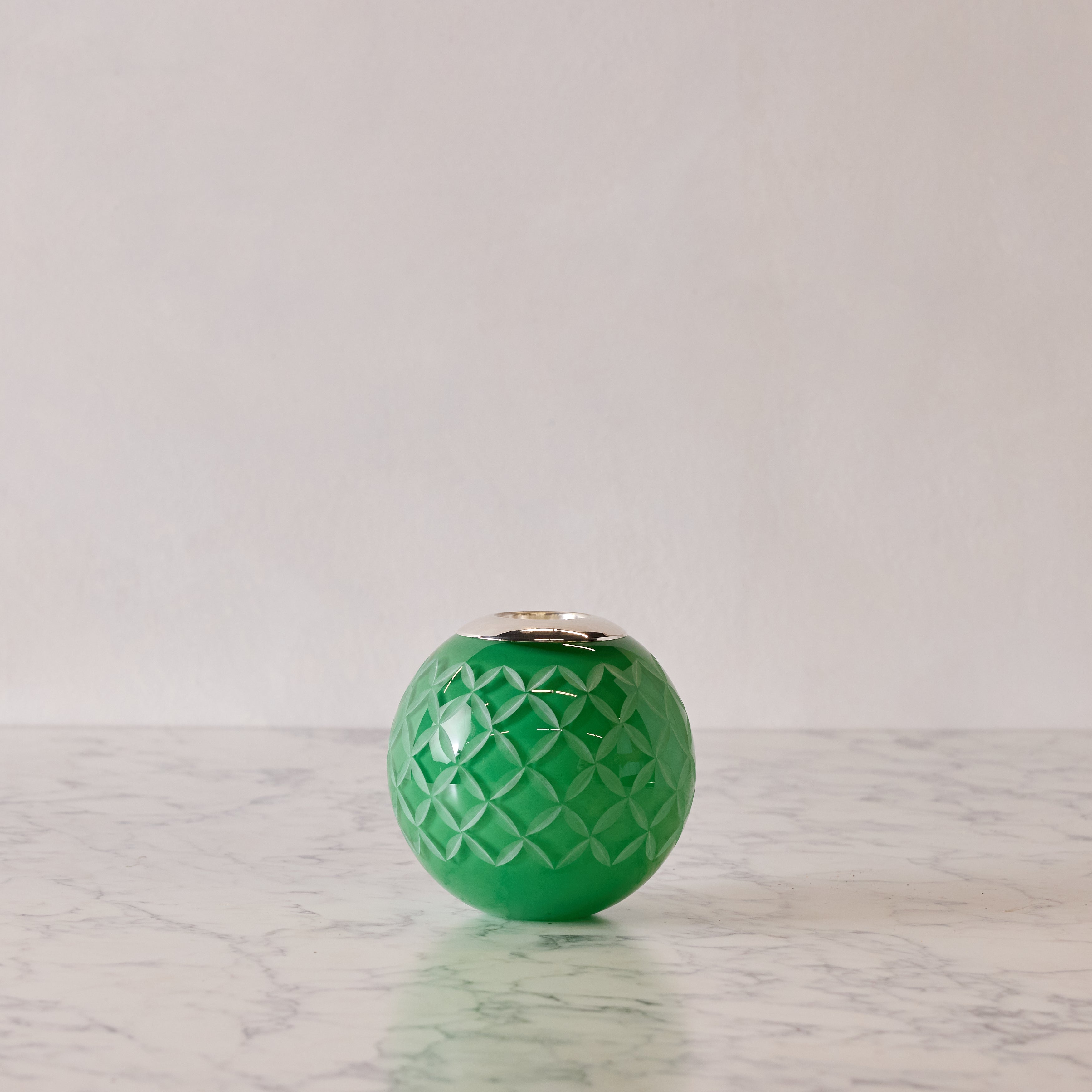 Large Crystal & Sterling Match Striker, Emerald