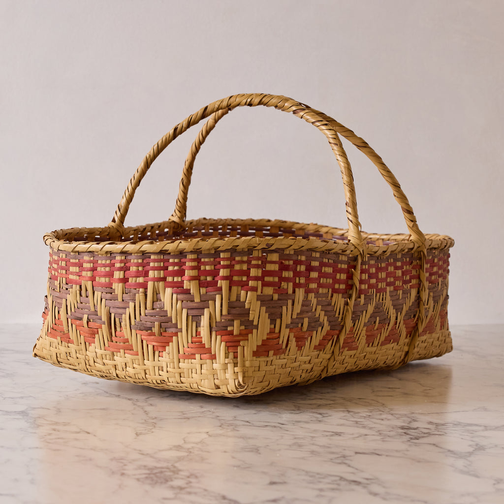 Vintage Mississippi Choctaw Basket, Extra Large with Handles