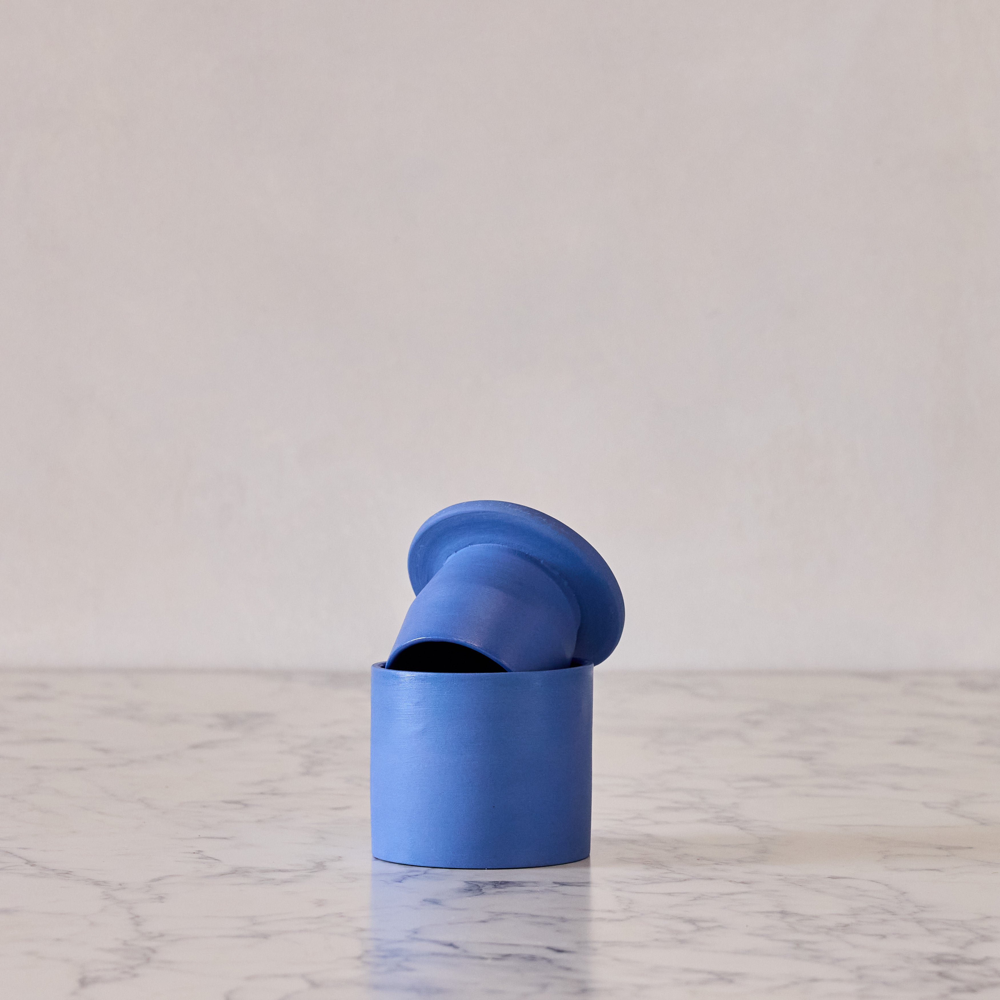 Ceramic Butter Keeper in Matte Cobalt