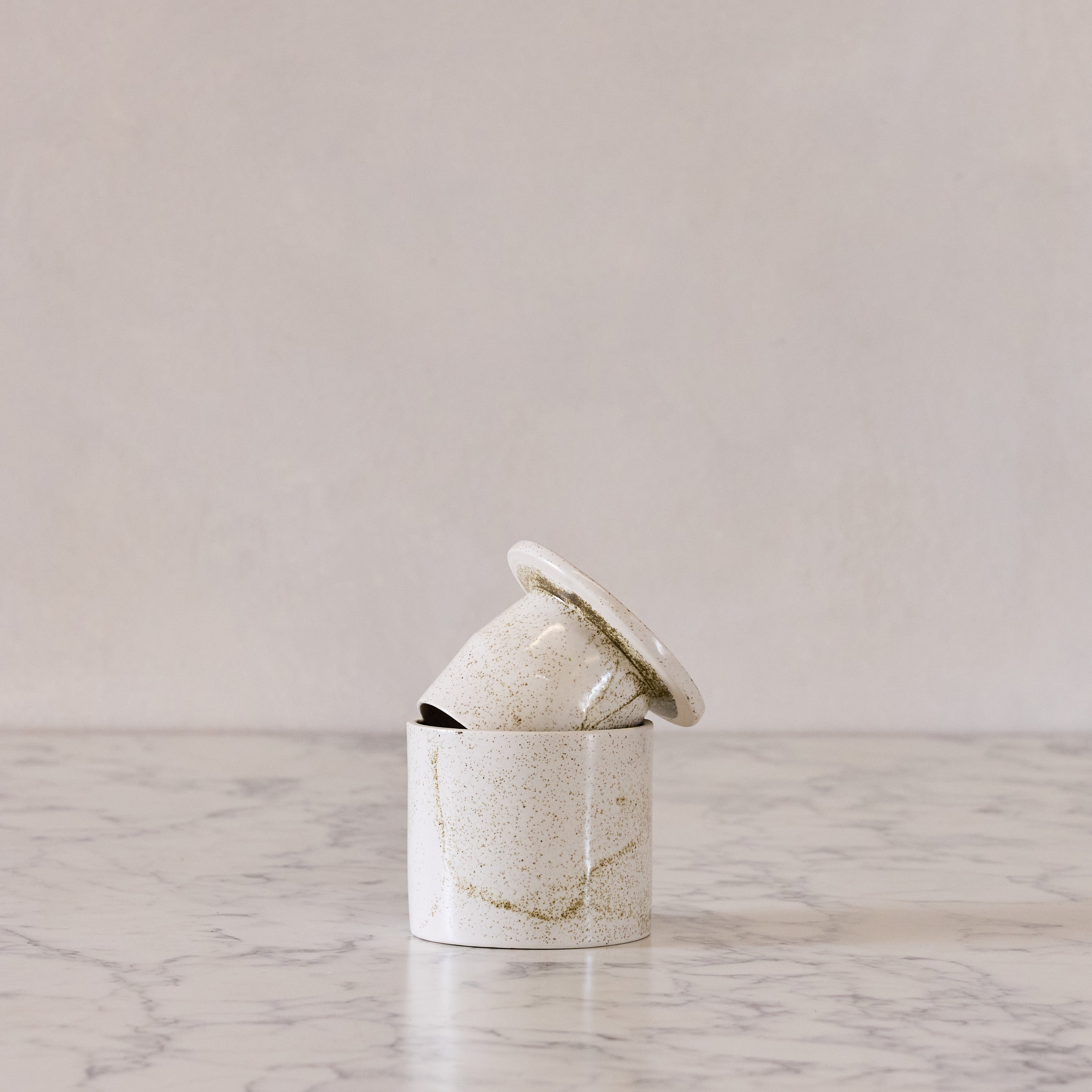 Ceramic Butter Keeper in Toasted Marshmallow