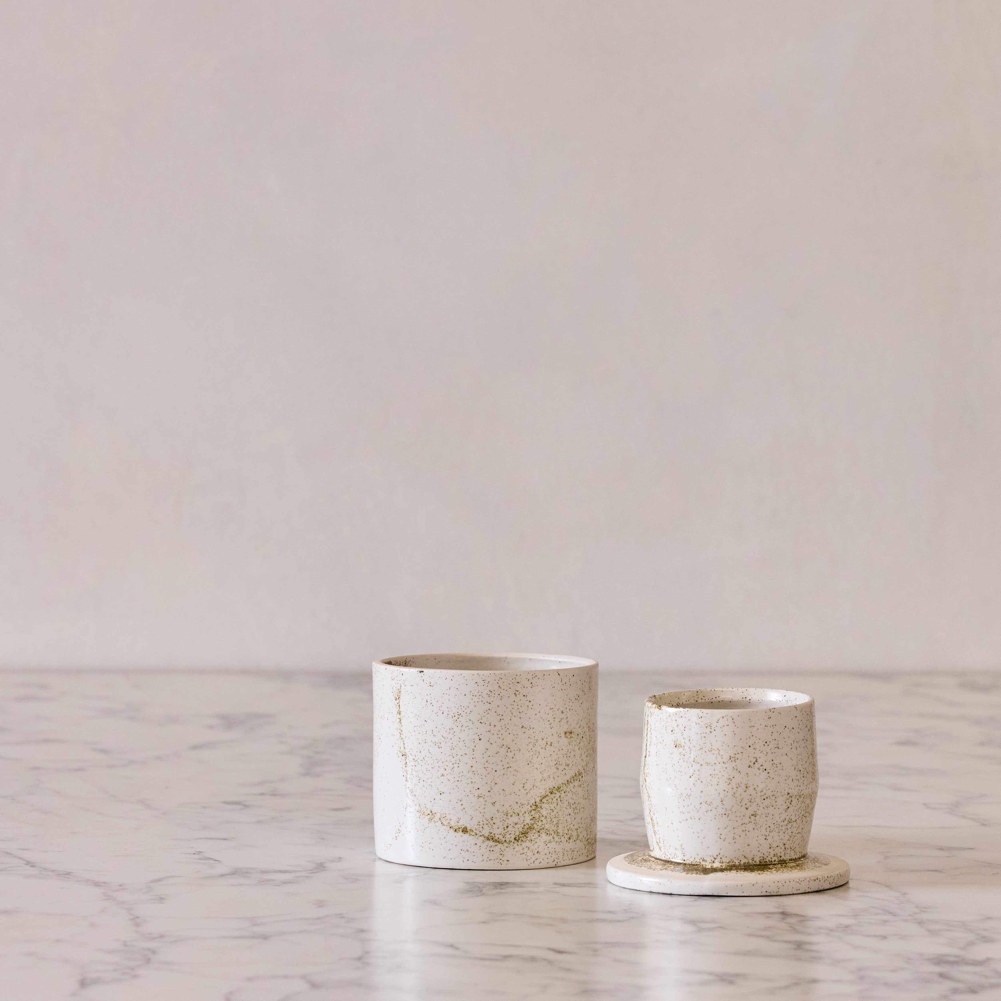 Ceramic Butter Keeper in Toasted Marshmallow