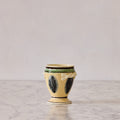 Mochaware Urn Vase, Yellow