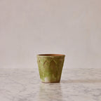 Small Aged Harlequin Terracotta Planter