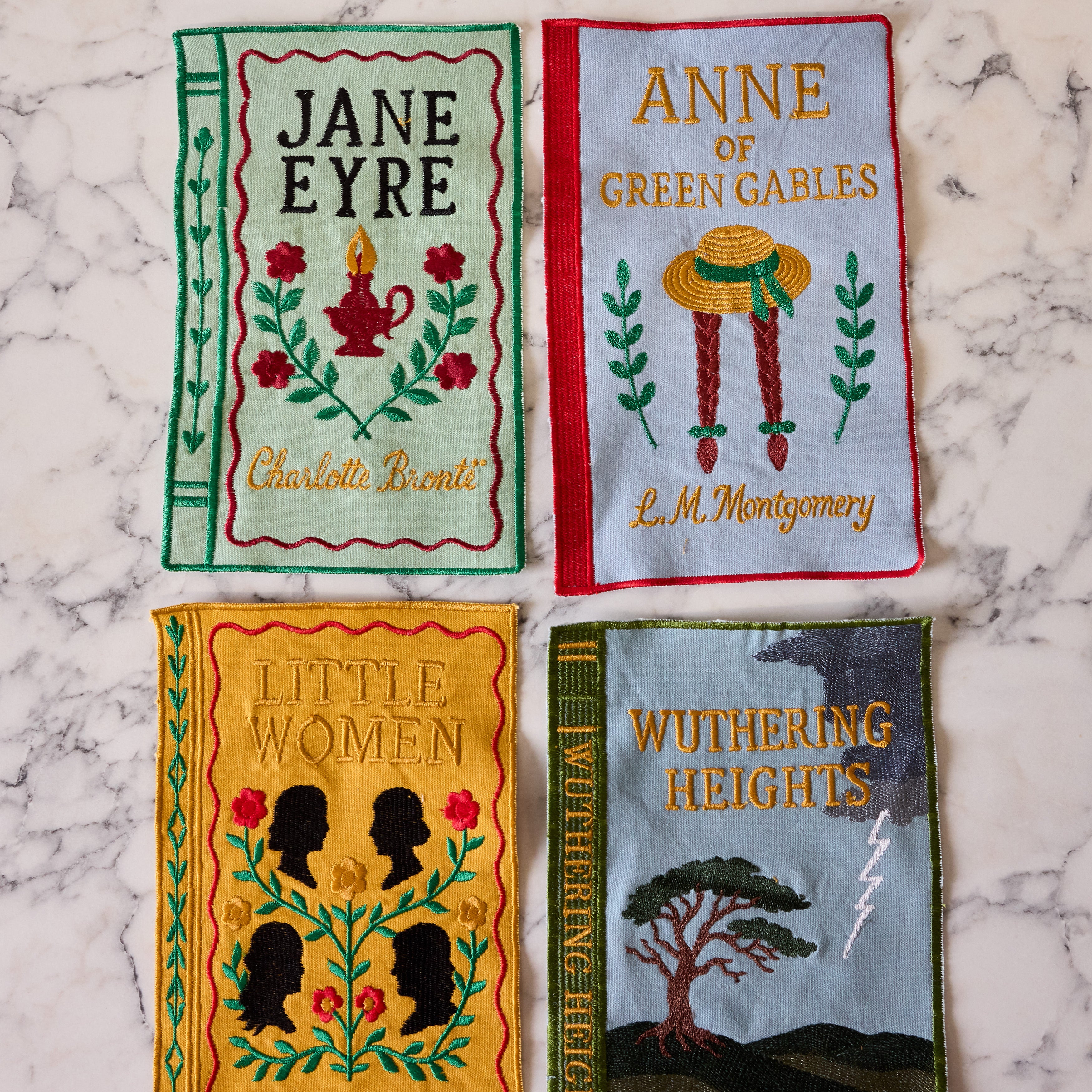 Literary Heroines Embroidered Cocktail Napkins