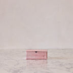 Block-Print Keepsake Box in Pink Trellis, Small