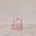 Block-Print Keepsake Box in Pink Trellis, Small