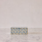 Block-Print Keepsake Box in Blue Floral, Large