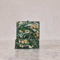 Block-Print Keepsake Box in Green Peacock, Large