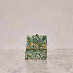 Marbled Keepsake Box in Peacock, Small