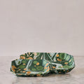 Marbled Octagonal Nesting Tray Set, Green & Yellow