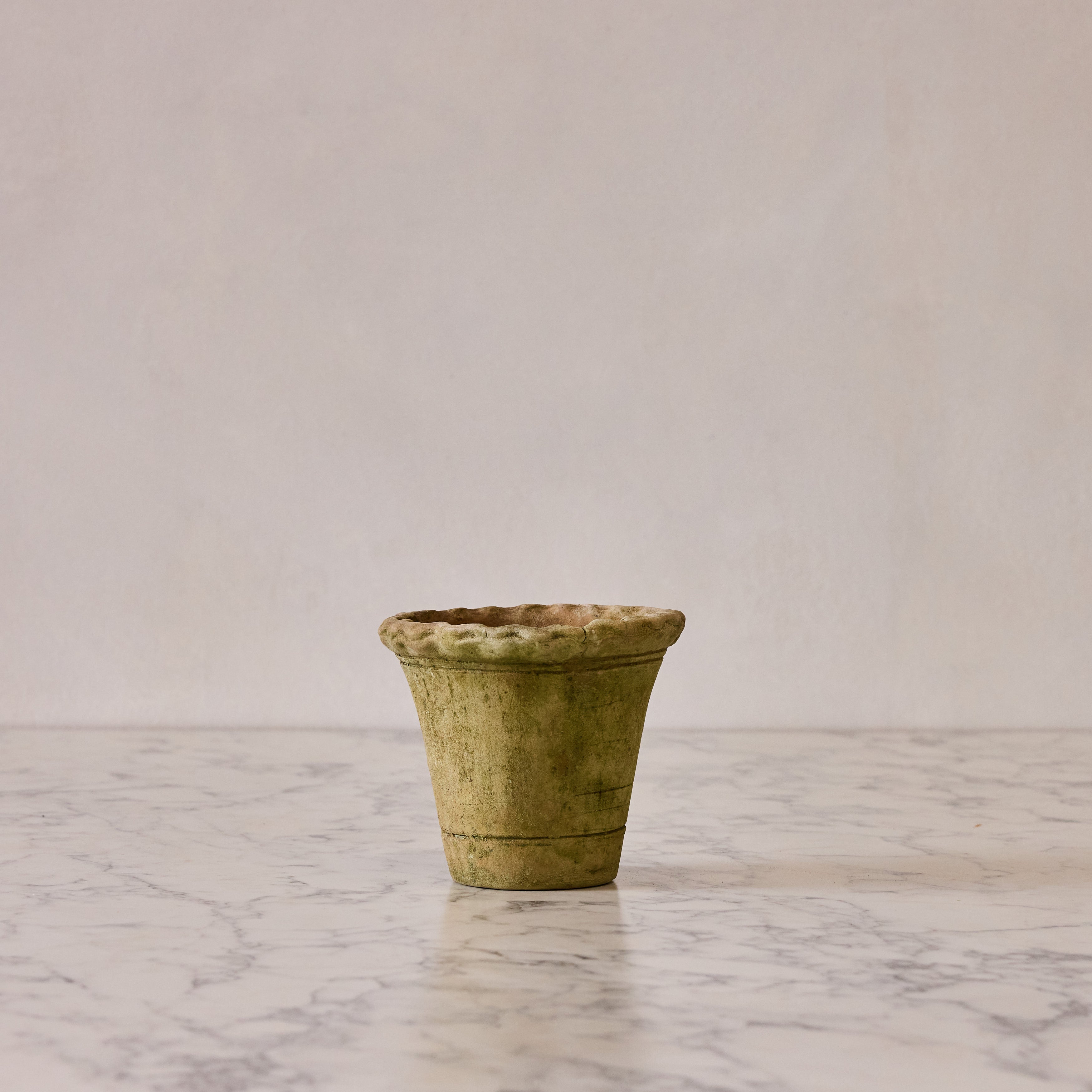 Small Nursery Pie Crust Terracotta Planter