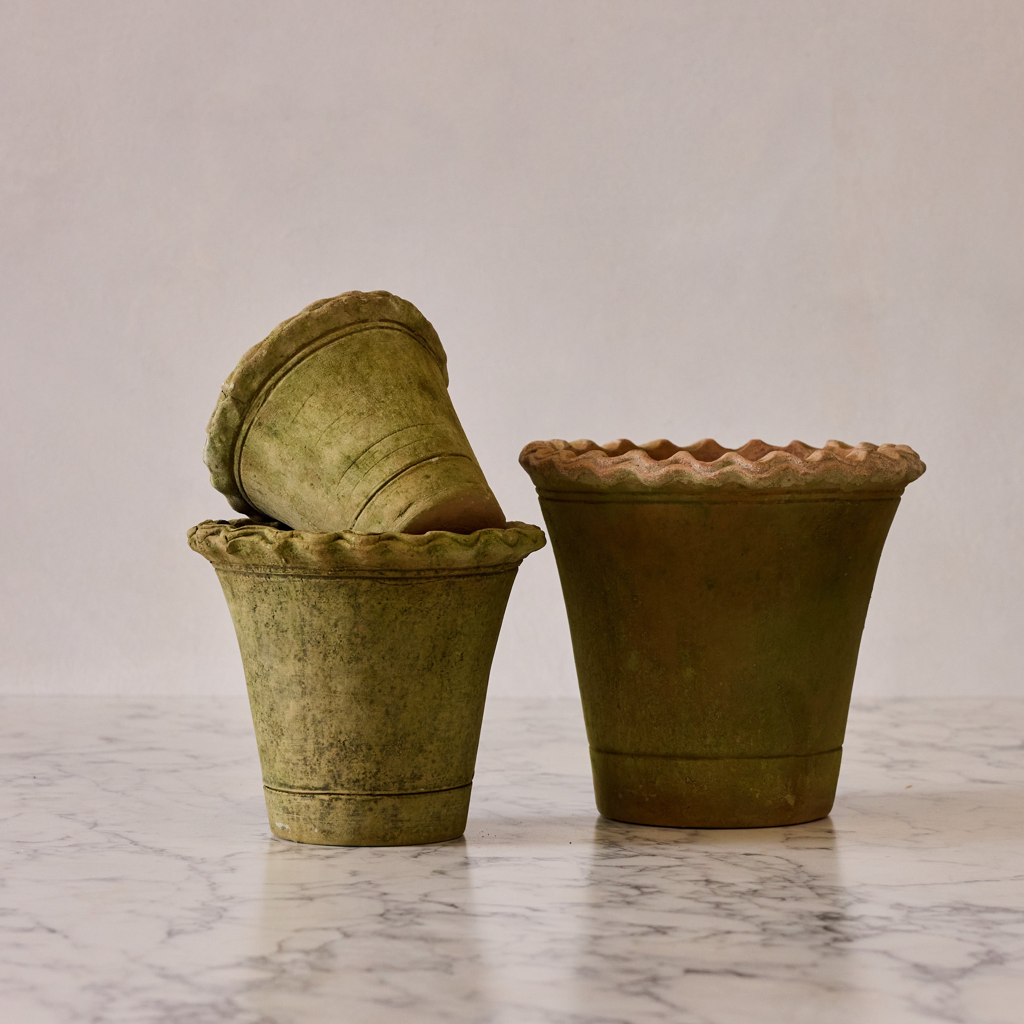 Medium Nursery Pie Crust Terracotta Planter