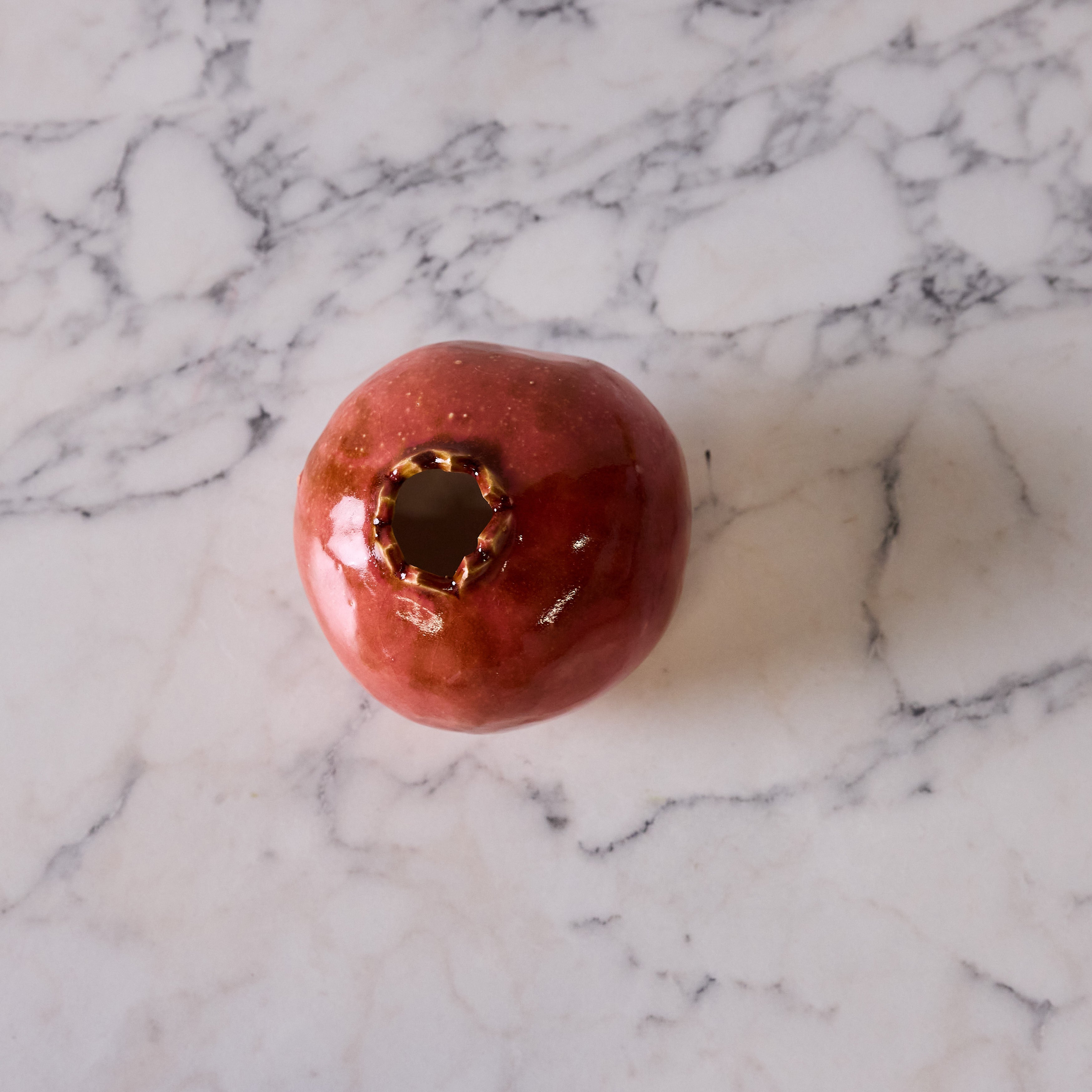 Hand Enameled Ceramic Pomegranate