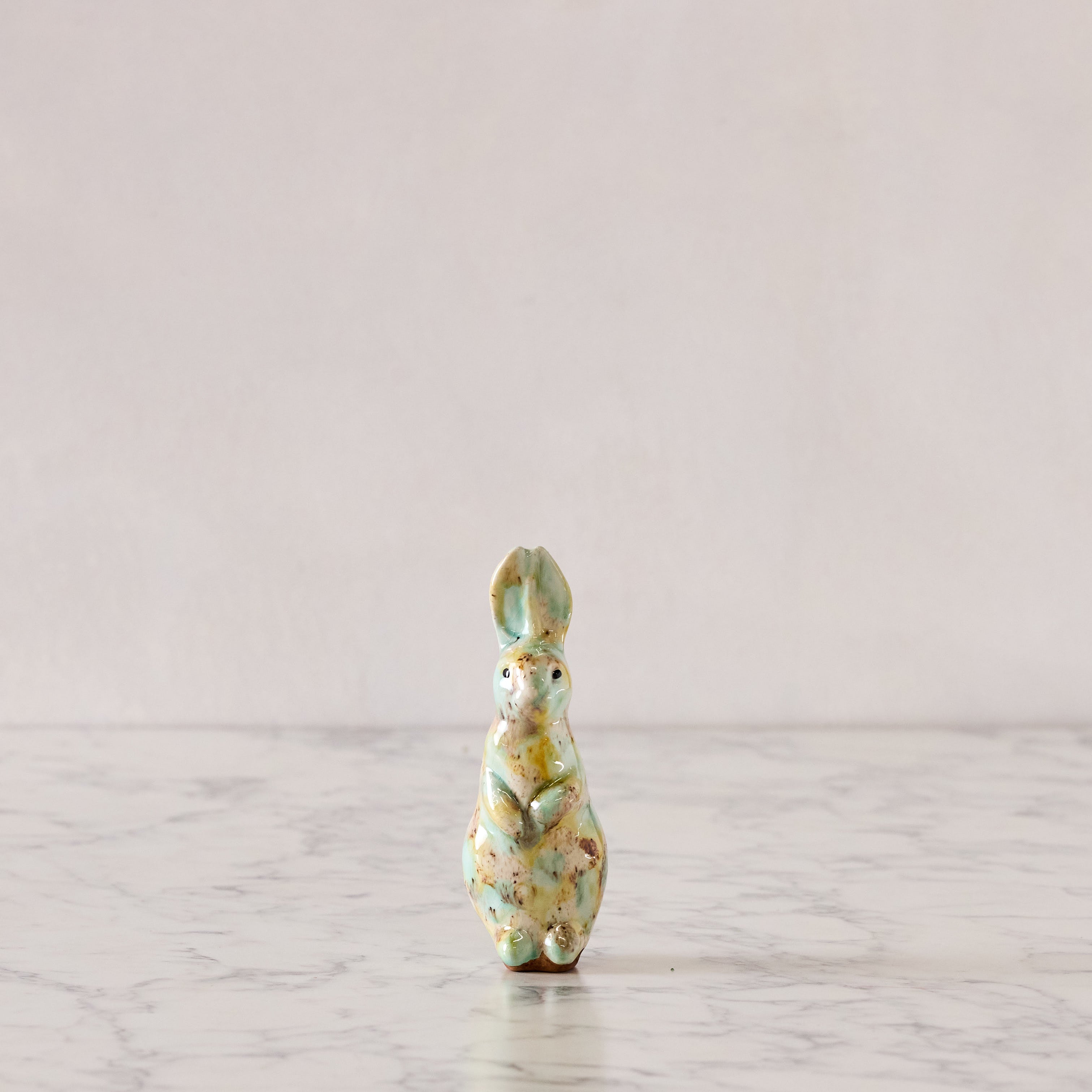 Small Standing Bunny, Bisque