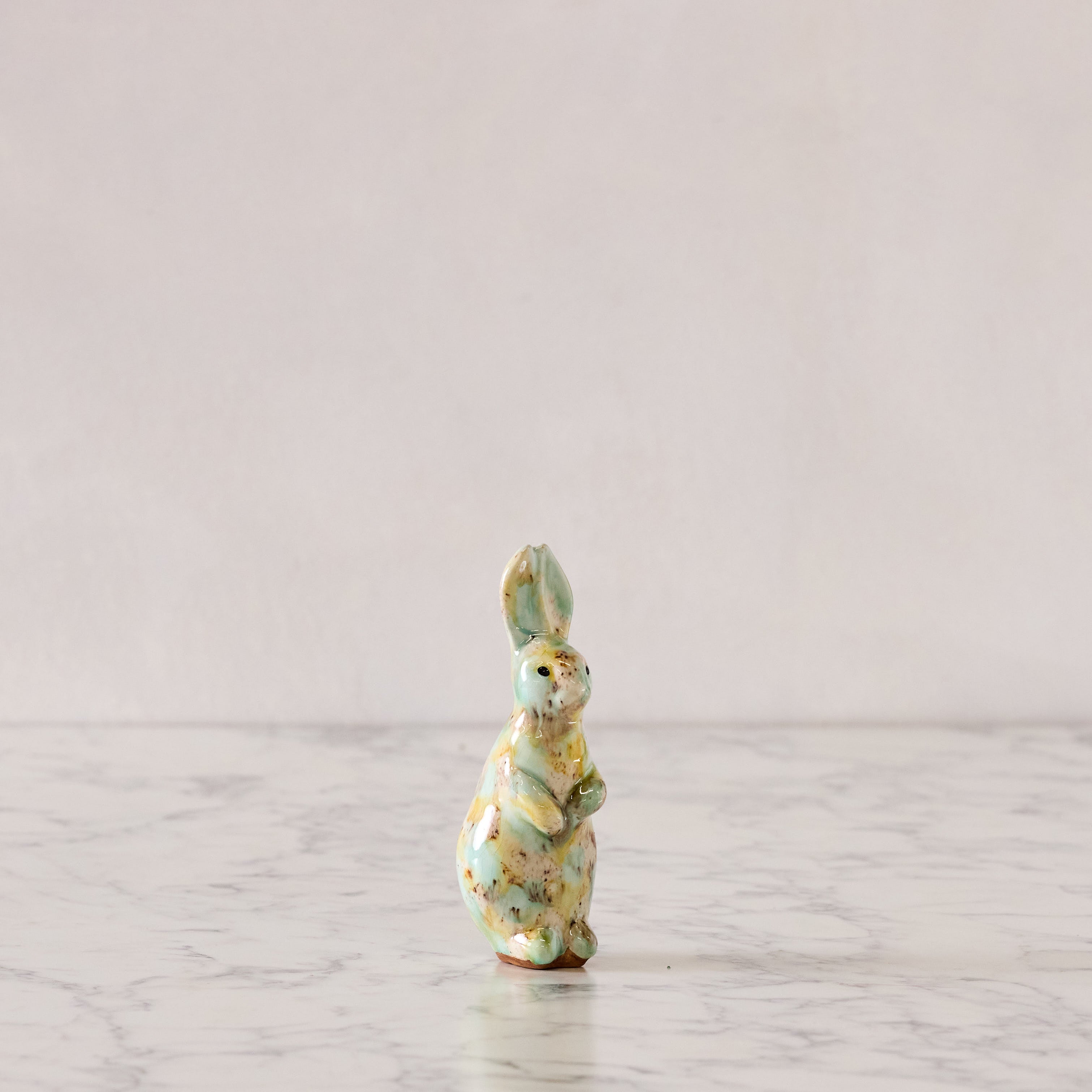 Small Standing Bunny, Bisque