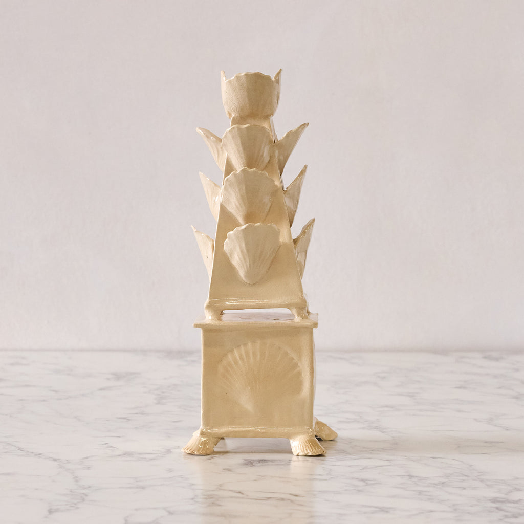 Hand Sculpted Shell Tulipiere