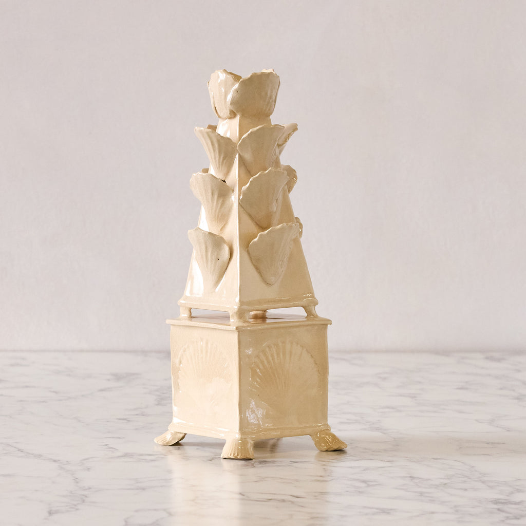 Hand Sculpted Shell Tulipiere