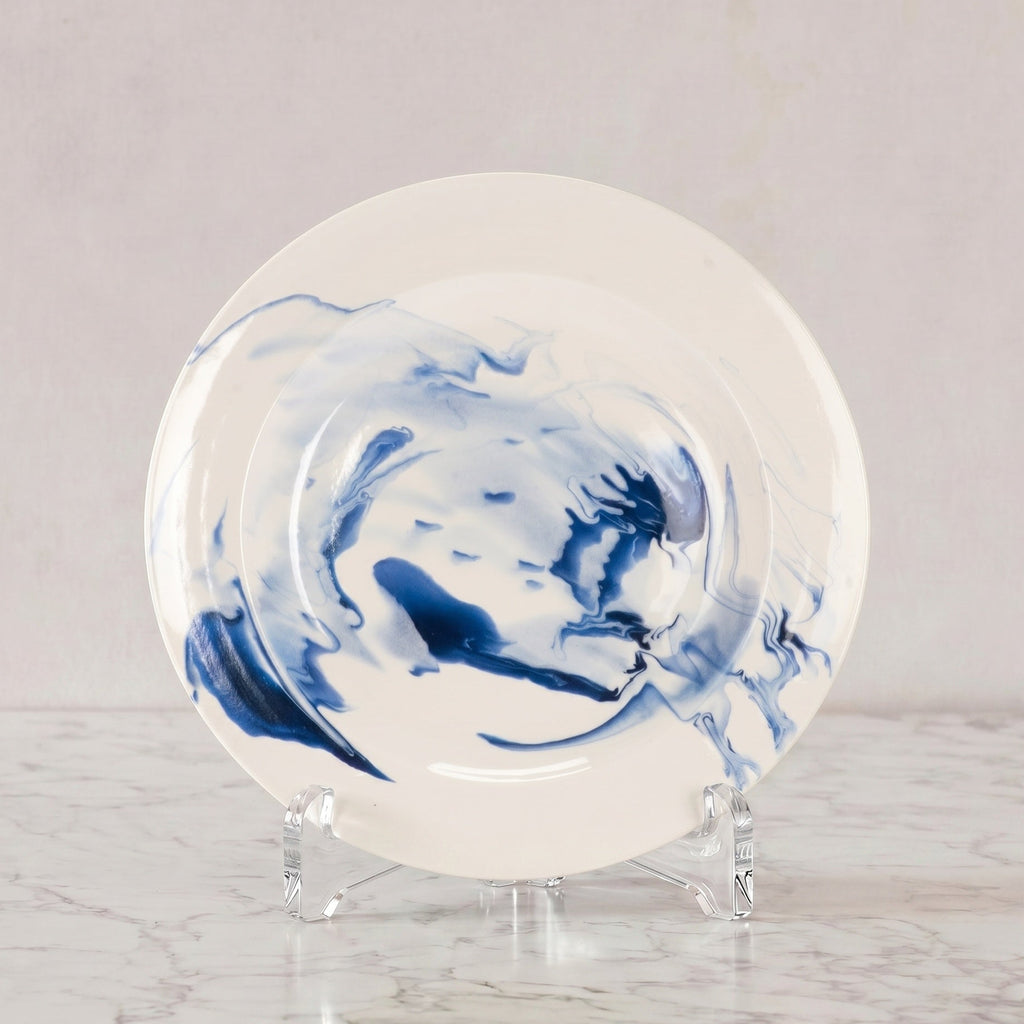 Christopher Spitzmiller Marble Dinner Plate, Delft Blue