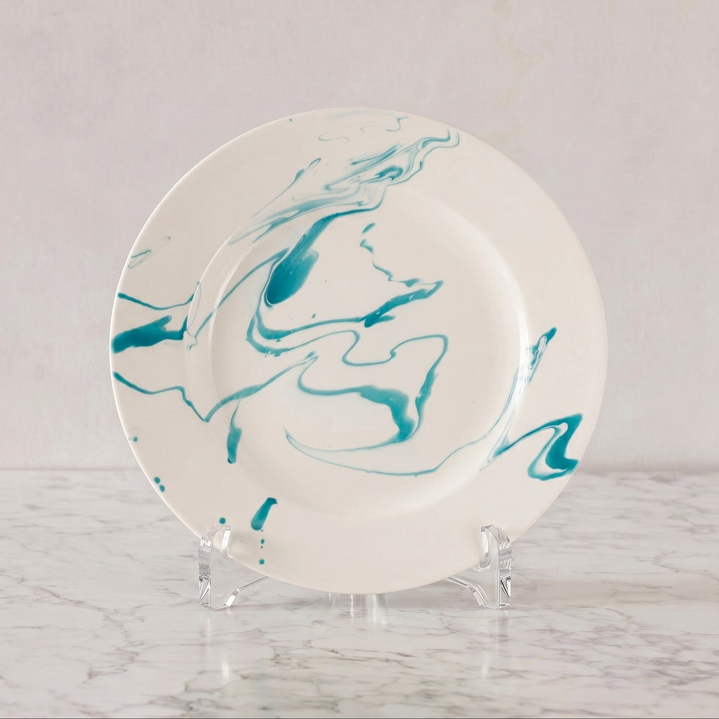 Christopher Spitzmiller Marble Dinner Plate, Turquoise