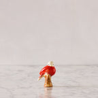 Songbird on Branch, Red & White