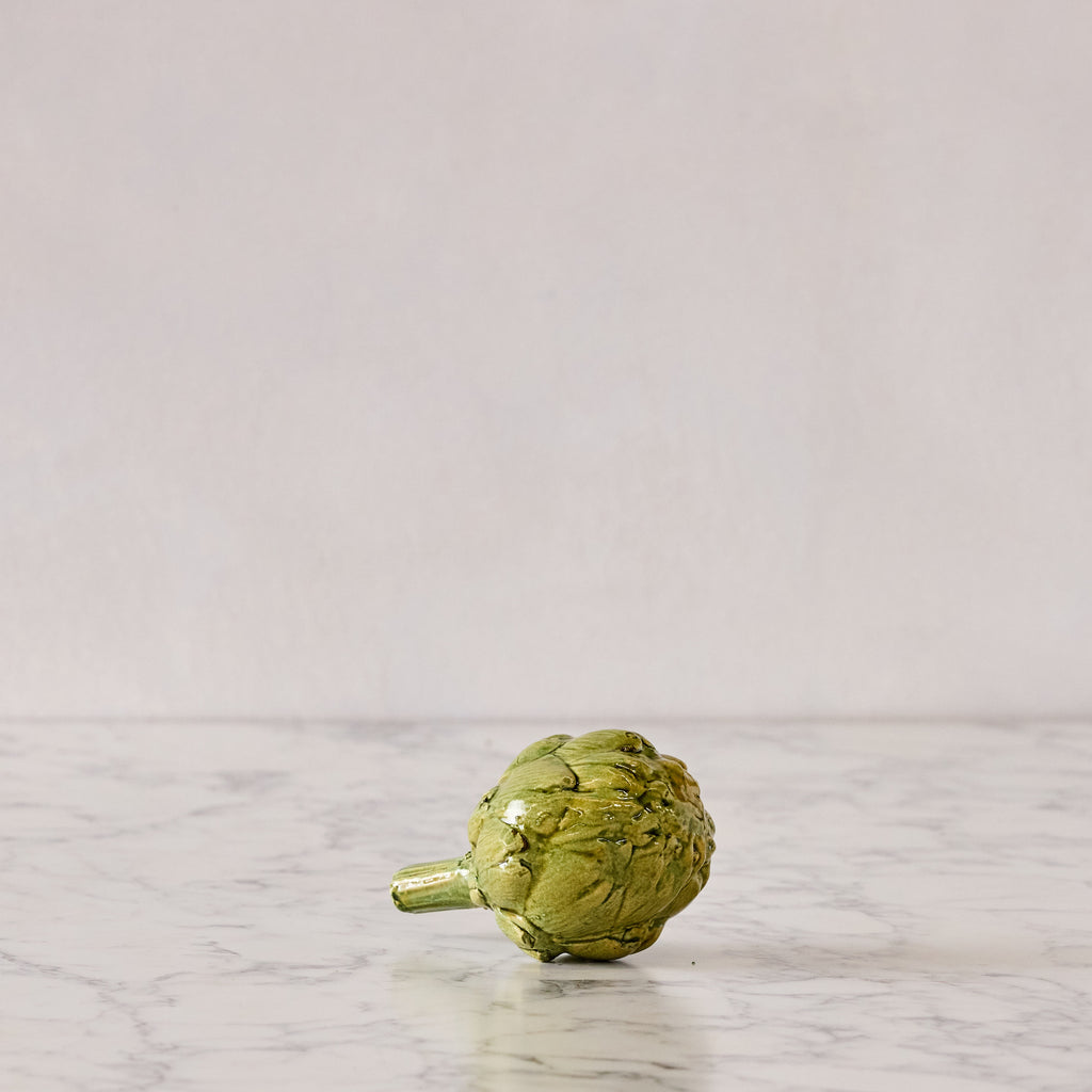 Hand Enameled Ceramic Artichoke