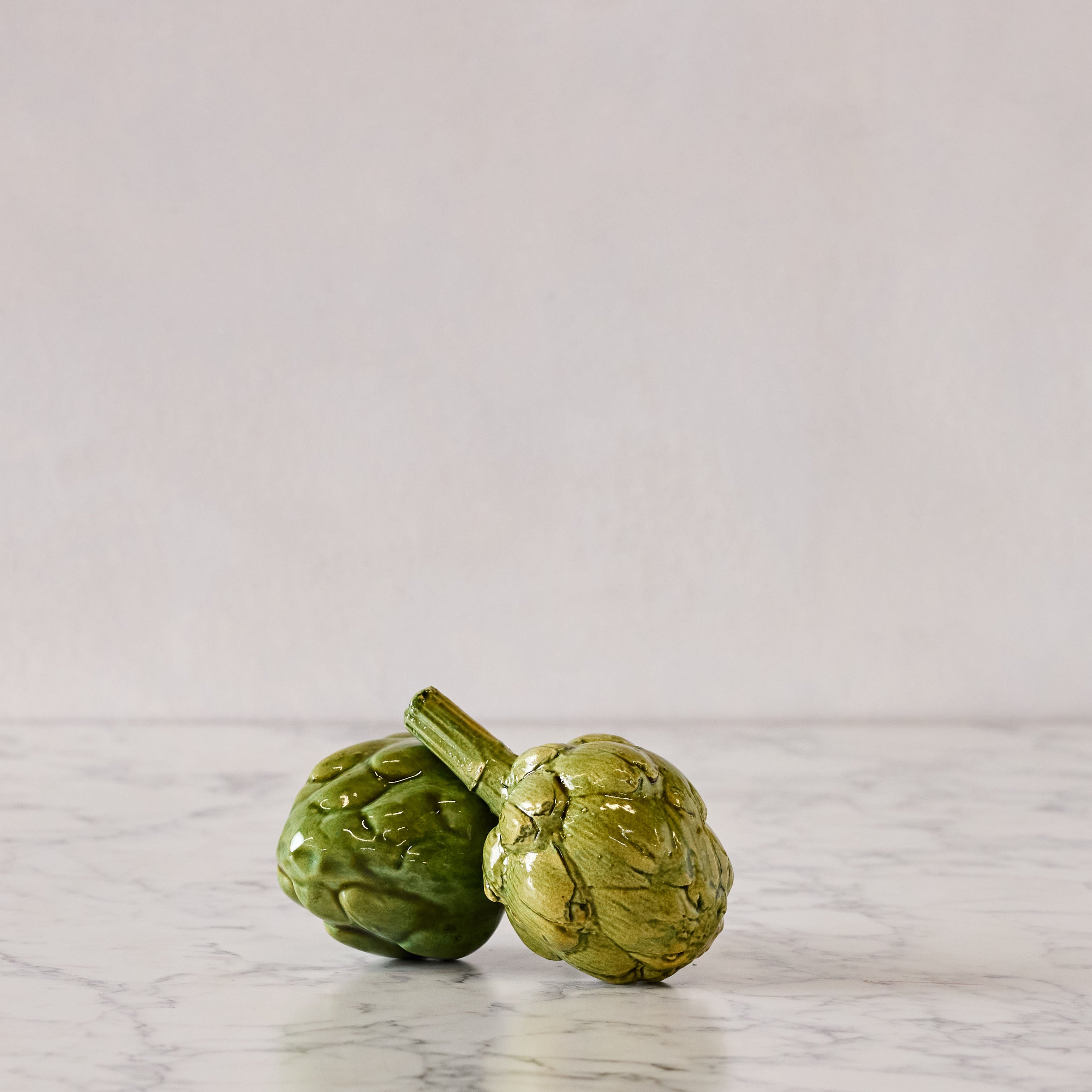 Hand Enameled Ceramic Artichoke