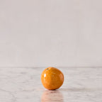 Hand Enameled Ceramic Orange