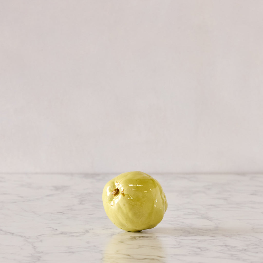 Hand Enameled Ceramic Quince
