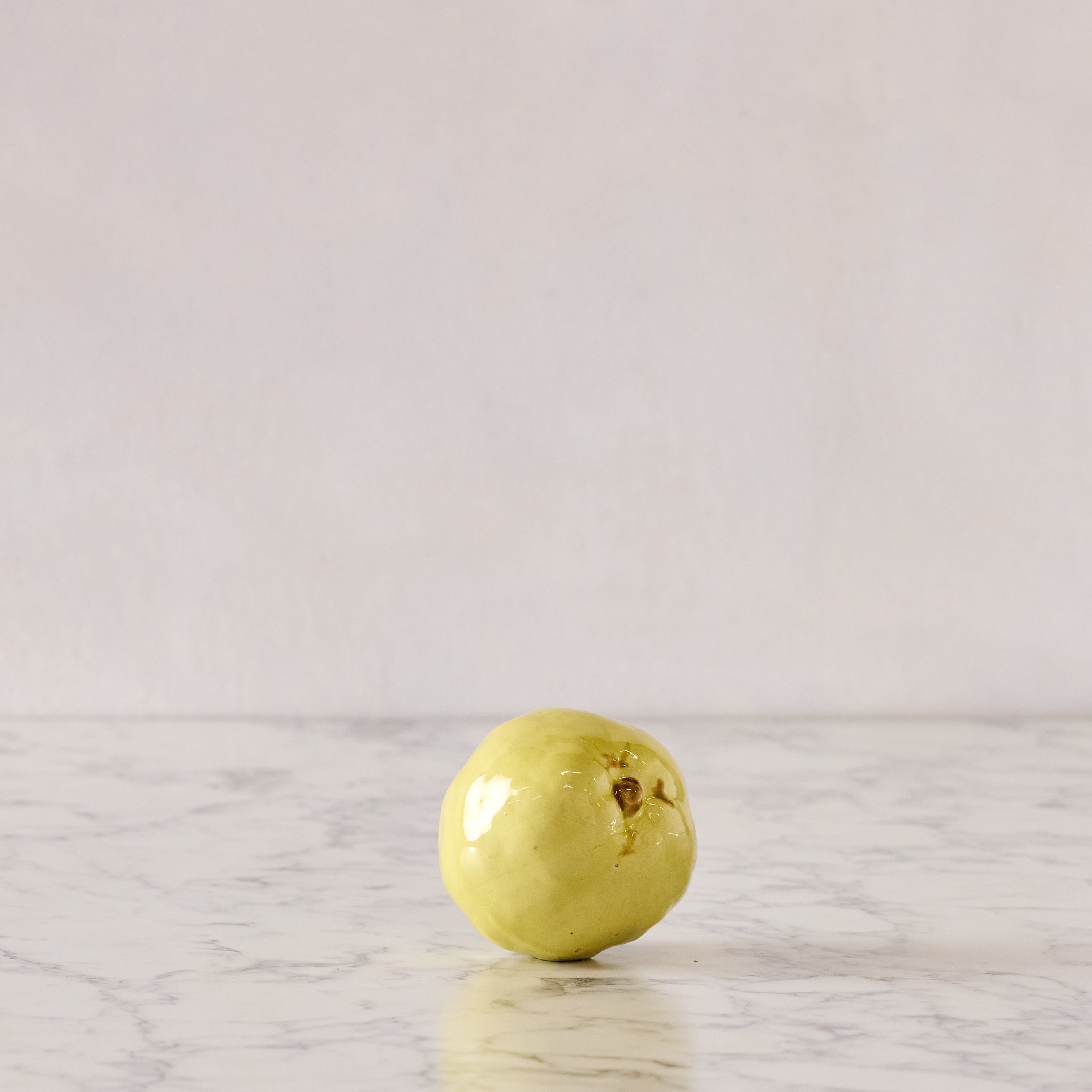 Hand Enameled Ceramic Quince