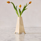Extra Large Crackle Glazed Obelisk Vase