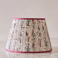 16" Lamp Shade in Hand-Blocked Silk, Blush
