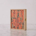 Travel Backgammon Set, Salmon Swirl
