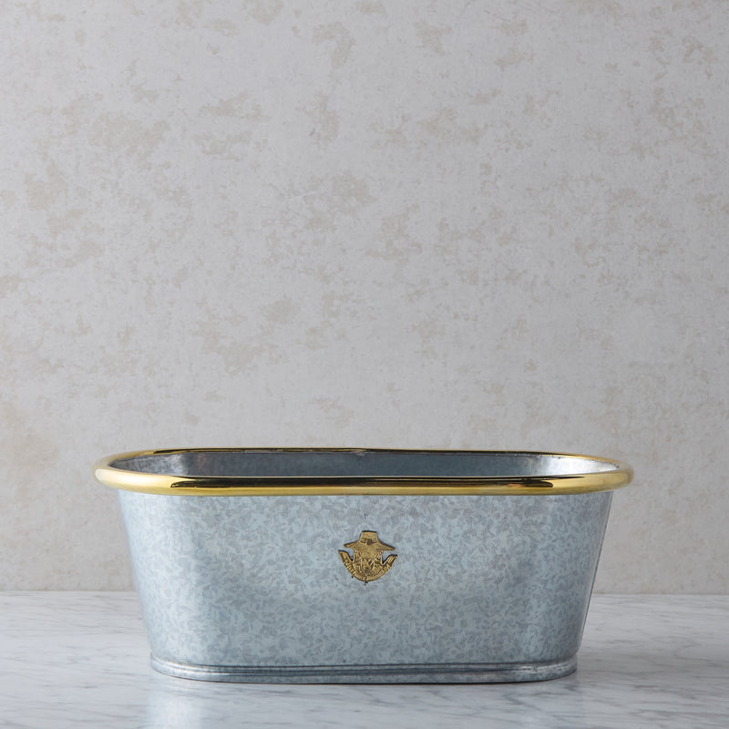 Galvanized planter, Large