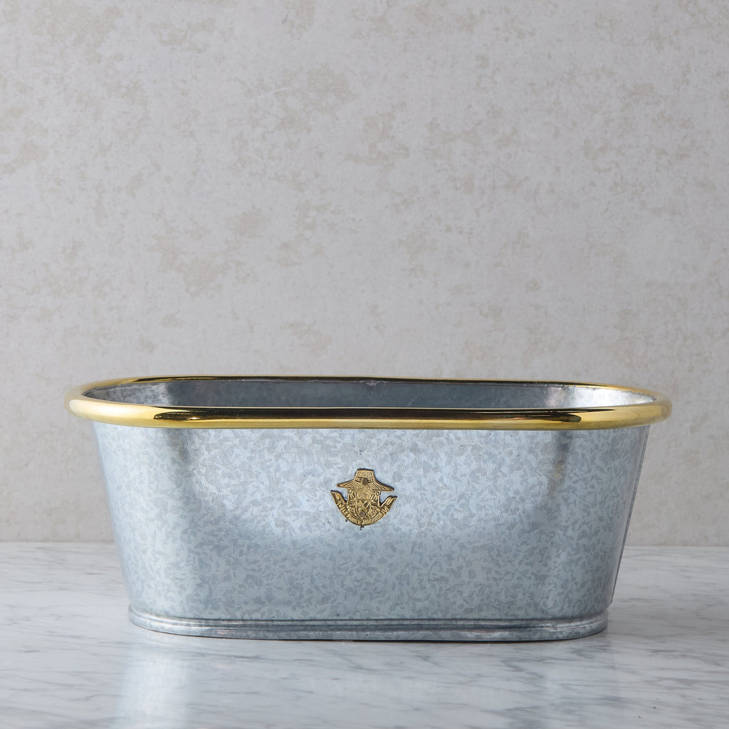 Galvanized Planter, Medium