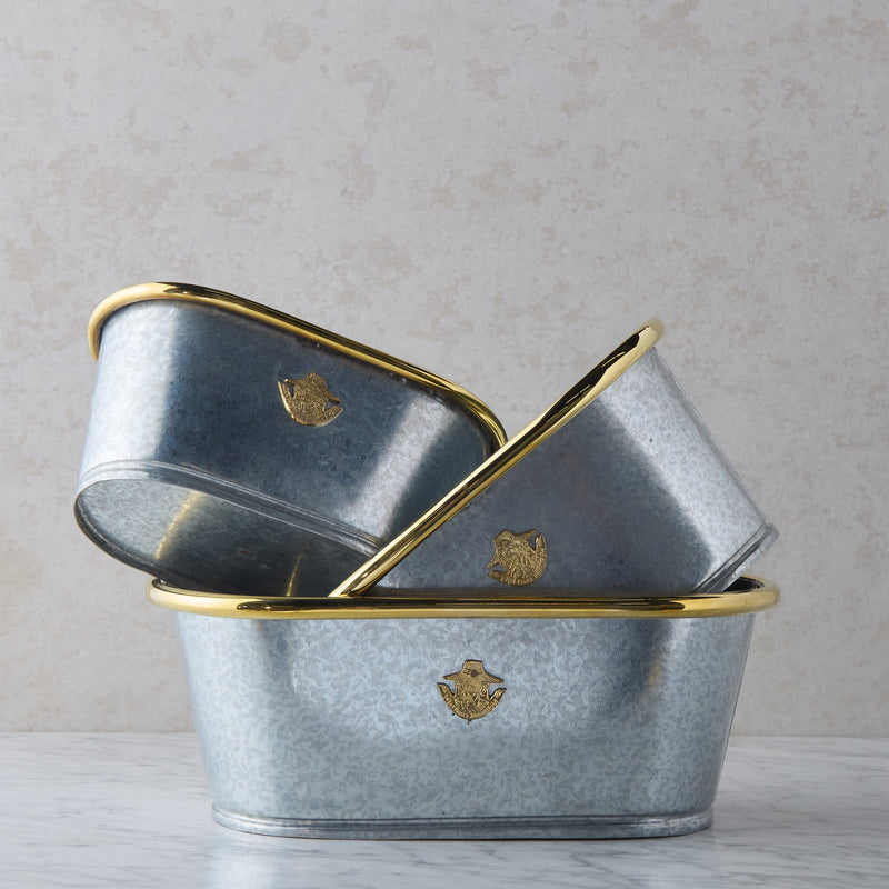 Galvanized planter, Large