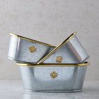 Galvanized Planter, Medium