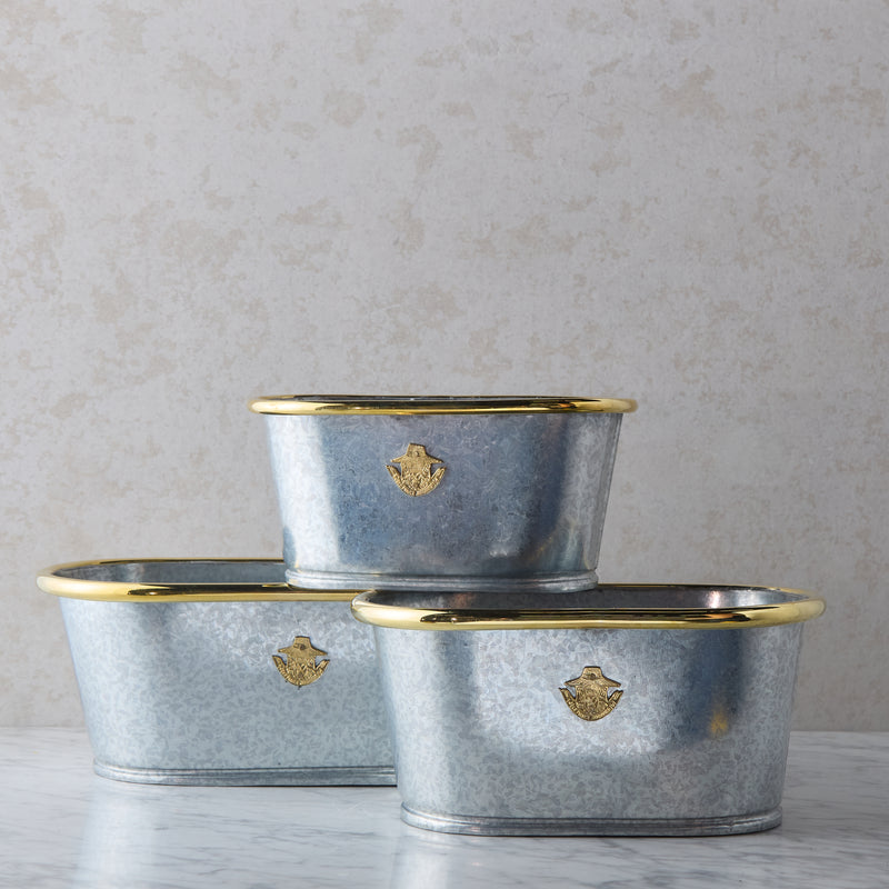 Galvanized planter, Small